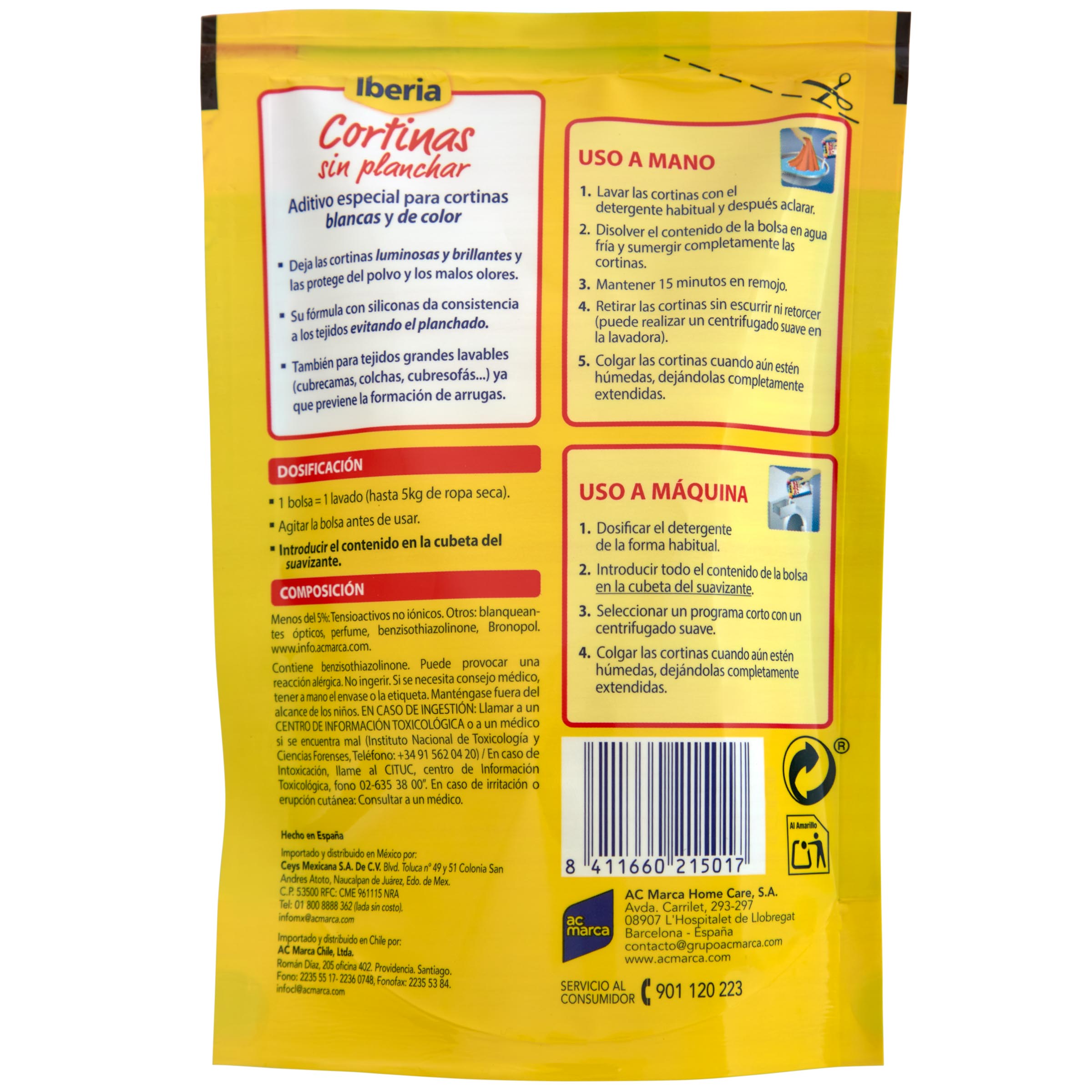 Aditivo blanquea cortinas Iberia 150ml