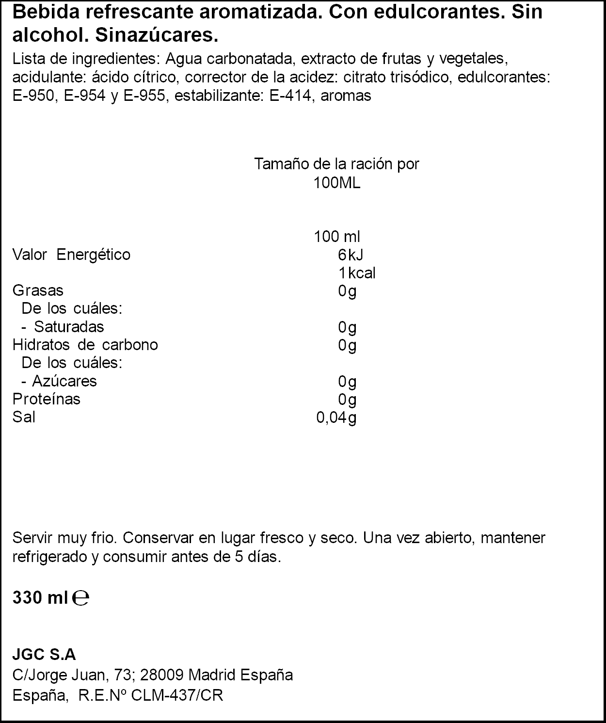 Tinto de verano con limón sin azúcar 0,0% Don Simon 33cl