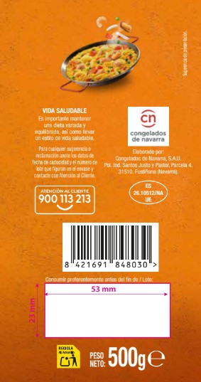 Paella de marisco Alipende 500g