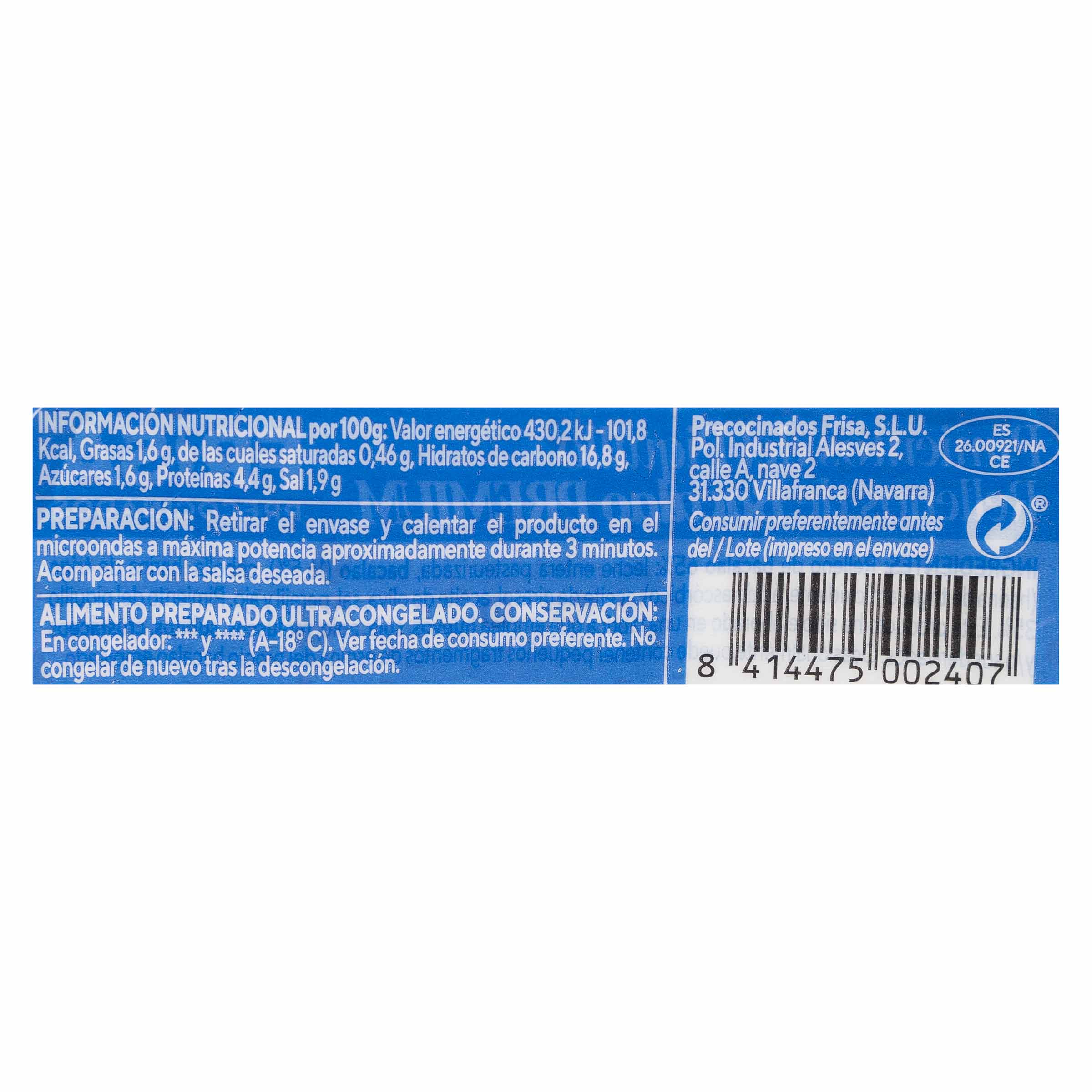 Pimientos del piquillo Frisa 4 uds 250g rellenos de bacalao