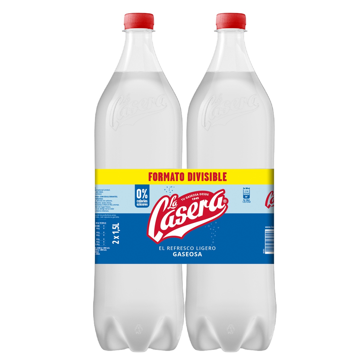 Gaseosa La Casera 1,5l pack 2