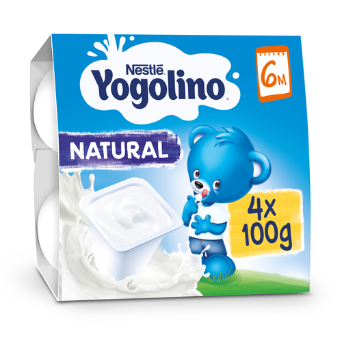 Postre Nestlé Yogolino natural desde 6 meses pack 4