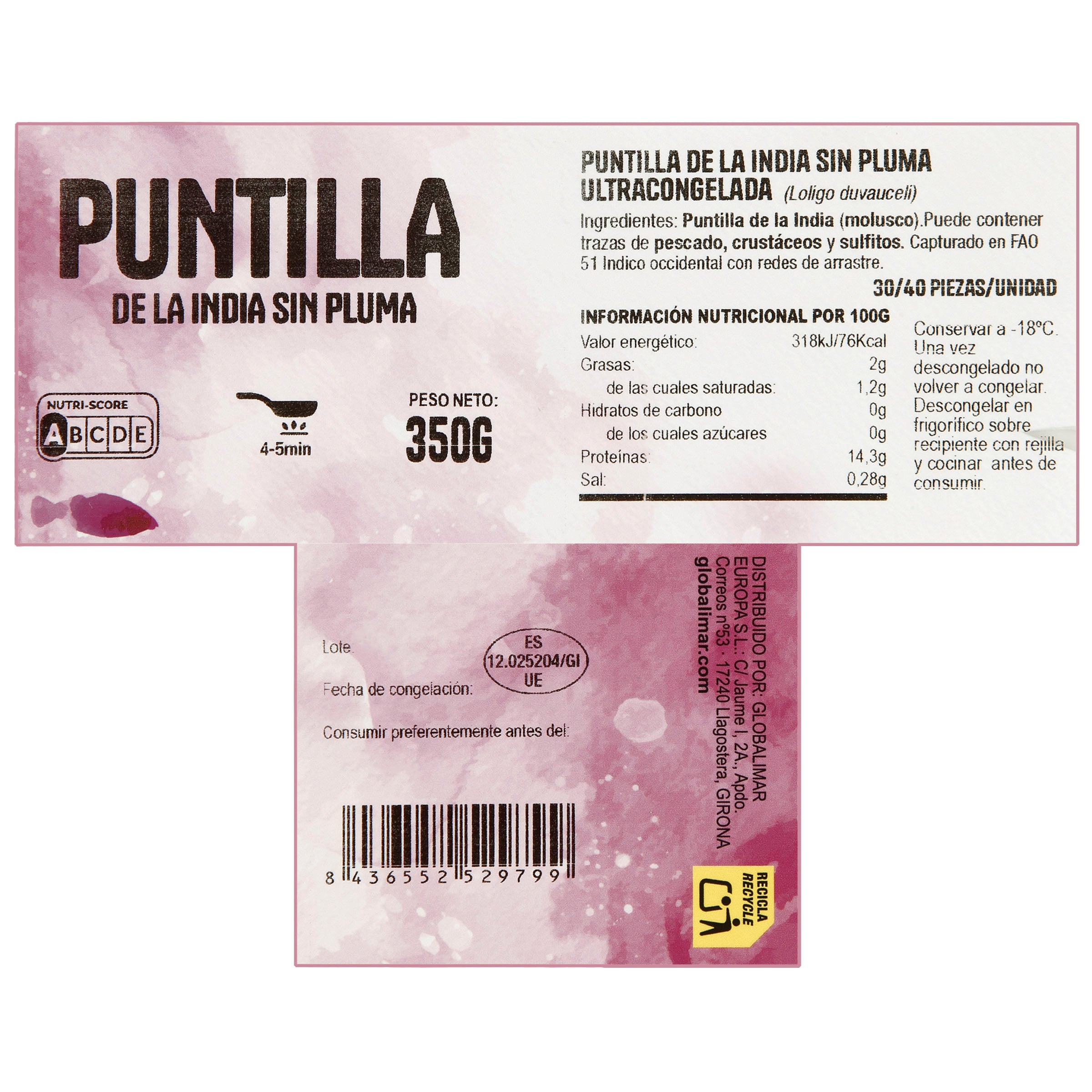 Puntilla sin pluma 350g