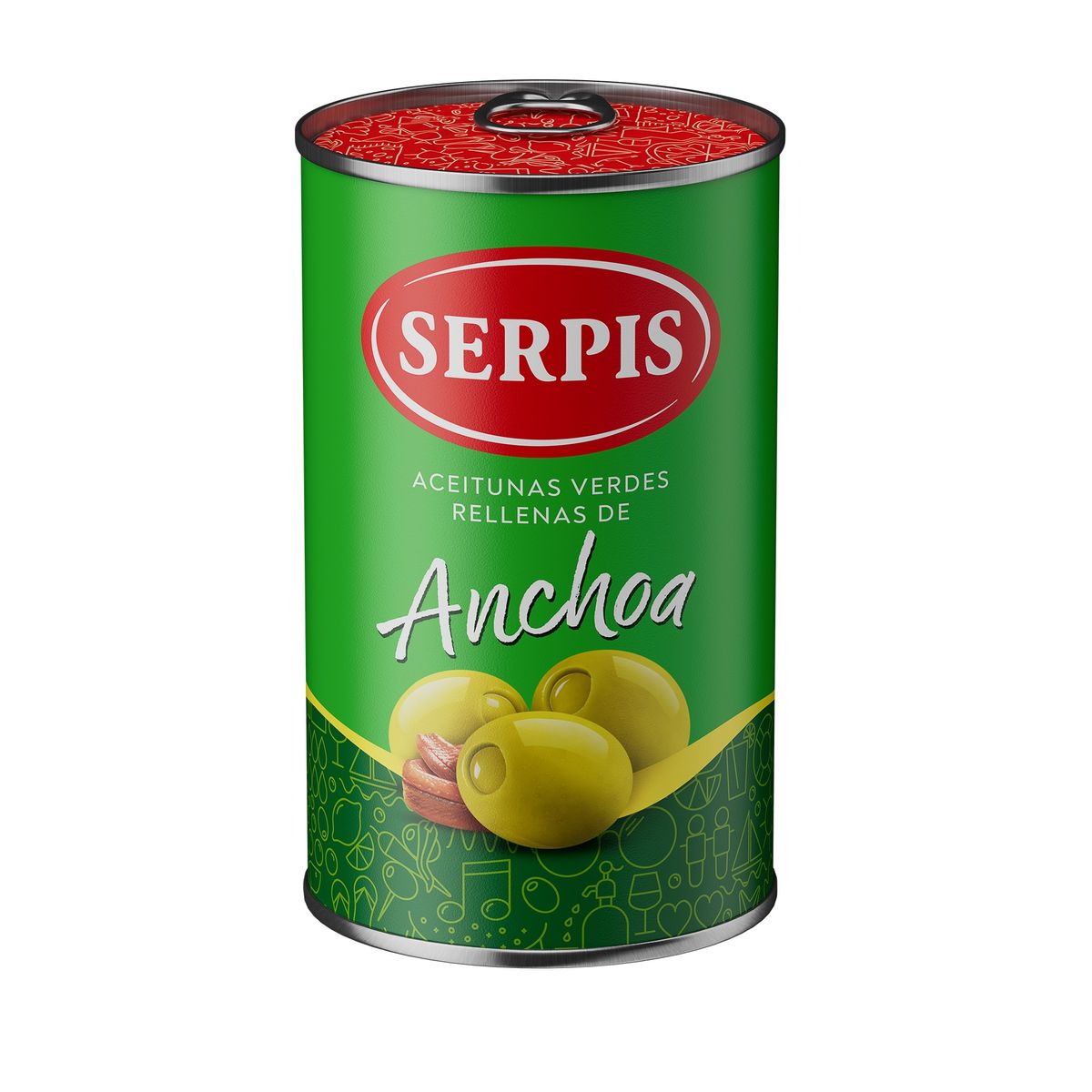 Aceituna rellena de anchoa Serpis 130g