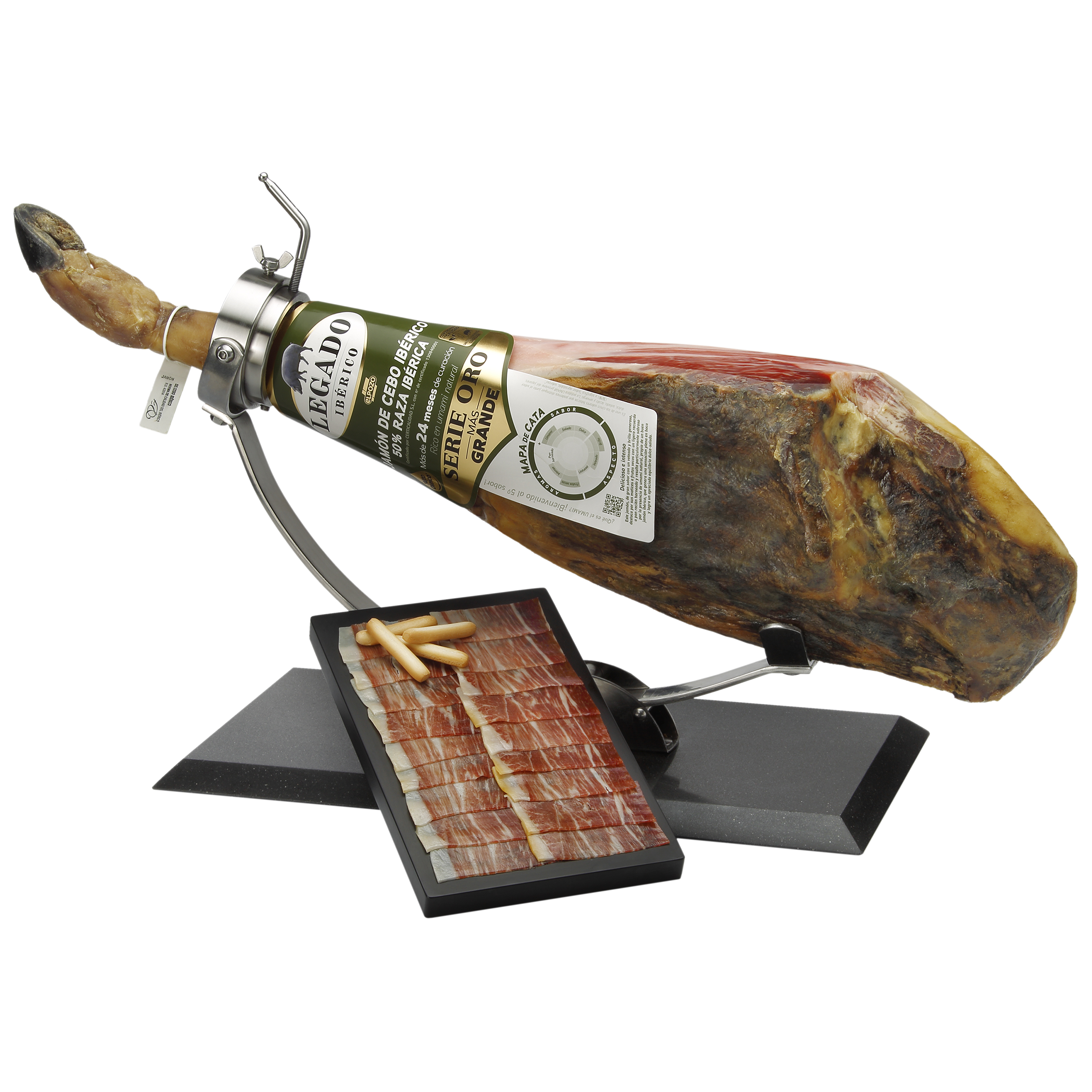 Jamón de cebo 50% raza ibérico Legado ibérico al corte