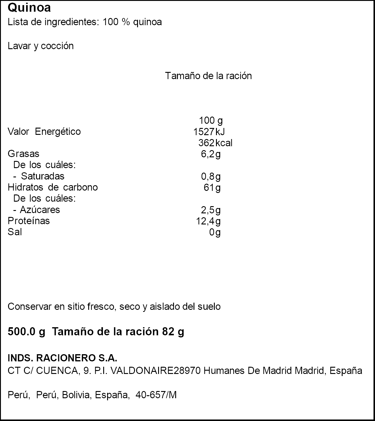 Quinoa Miau 500g