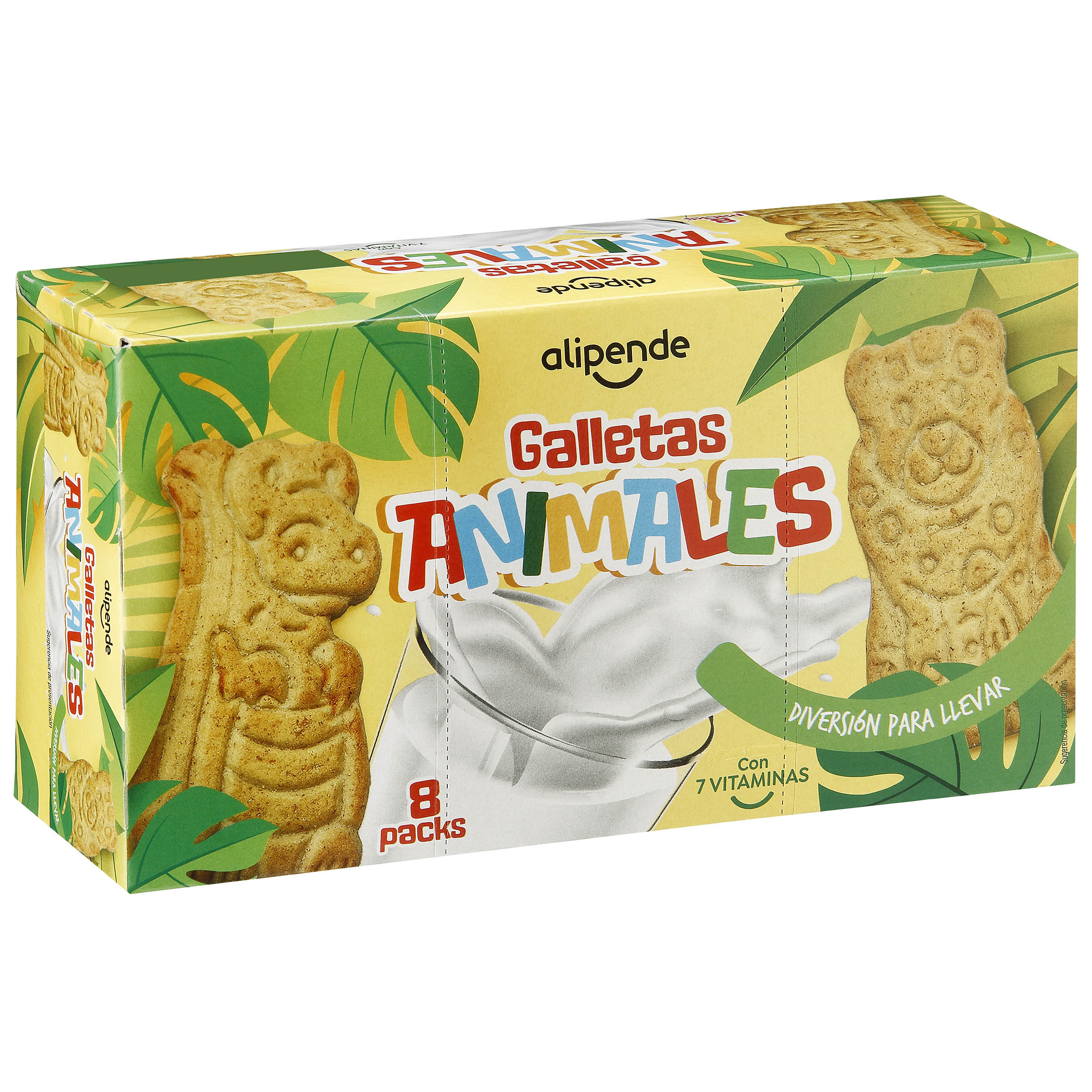 Galleta infantil de animales con 7 vitaminas Alipende 330g