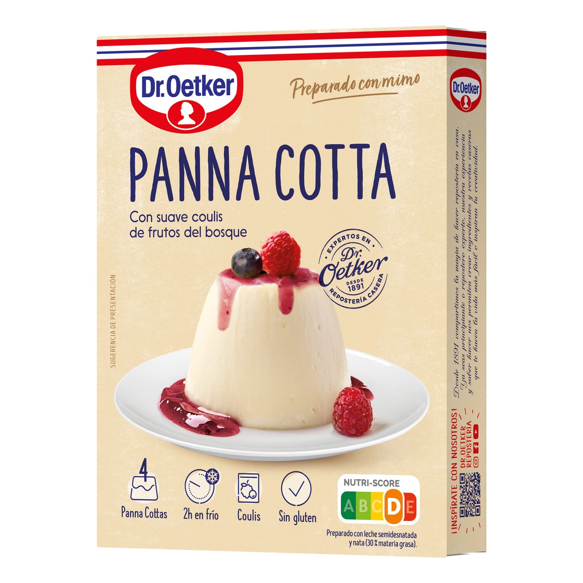 Pannacotta de frutos del bosque Dr.Oetker 109g
