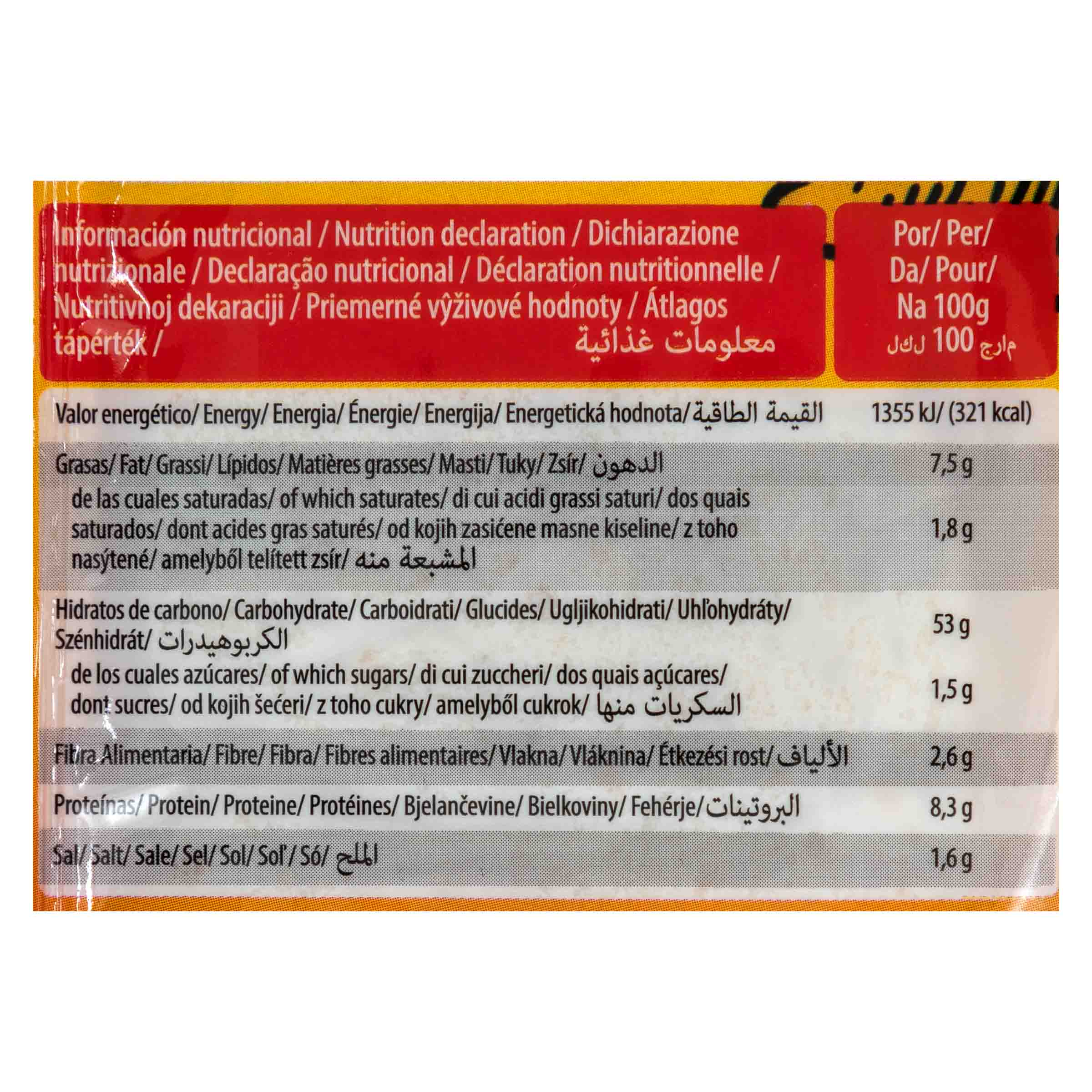 Tortilla trigo Mexican Gold fajita 320g