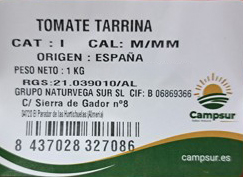 Tomate bandeja 1k