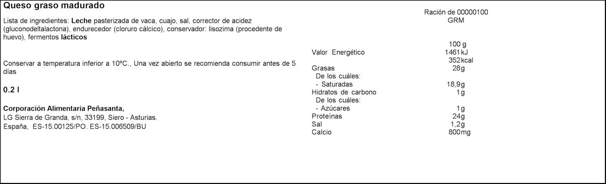 Queso de vaca de pastoreo certificada en lonchas Larsa 200g