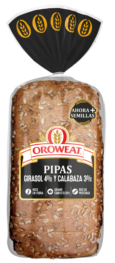Oroweat Pan de molde Pipas girasol y calabaza 550g