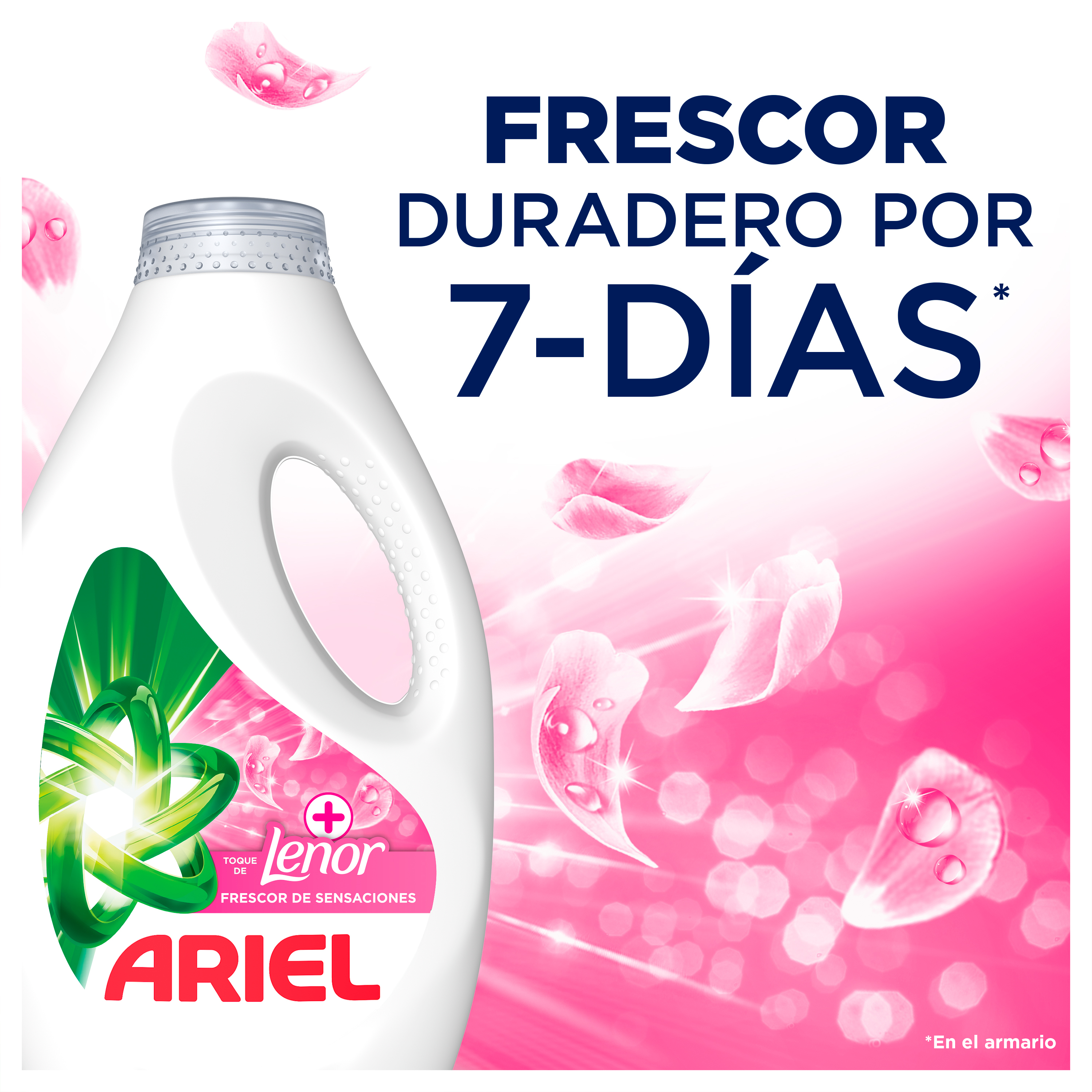 Detergente líquido Ariel 25+5 lavados Leonor Sensación
