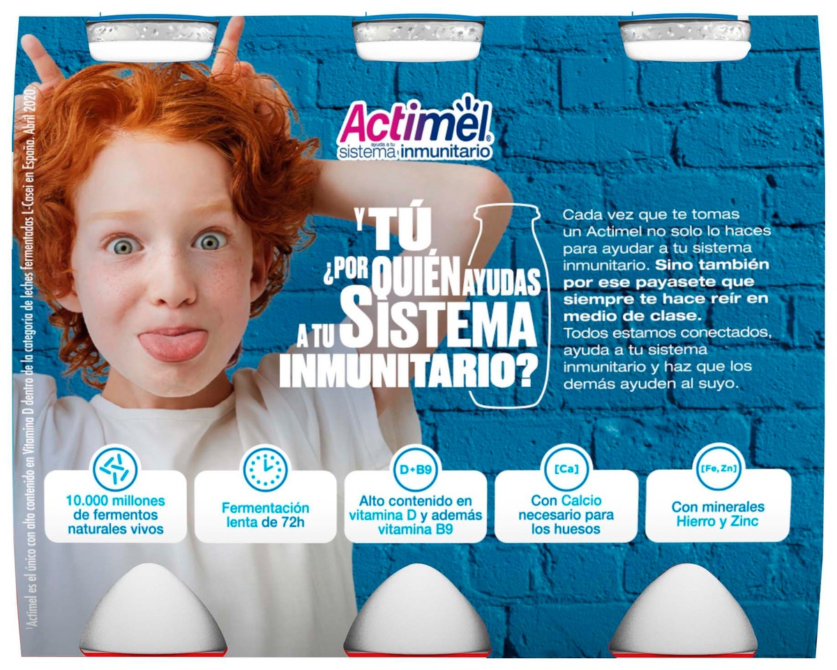 Actimel pack 6 multifruta