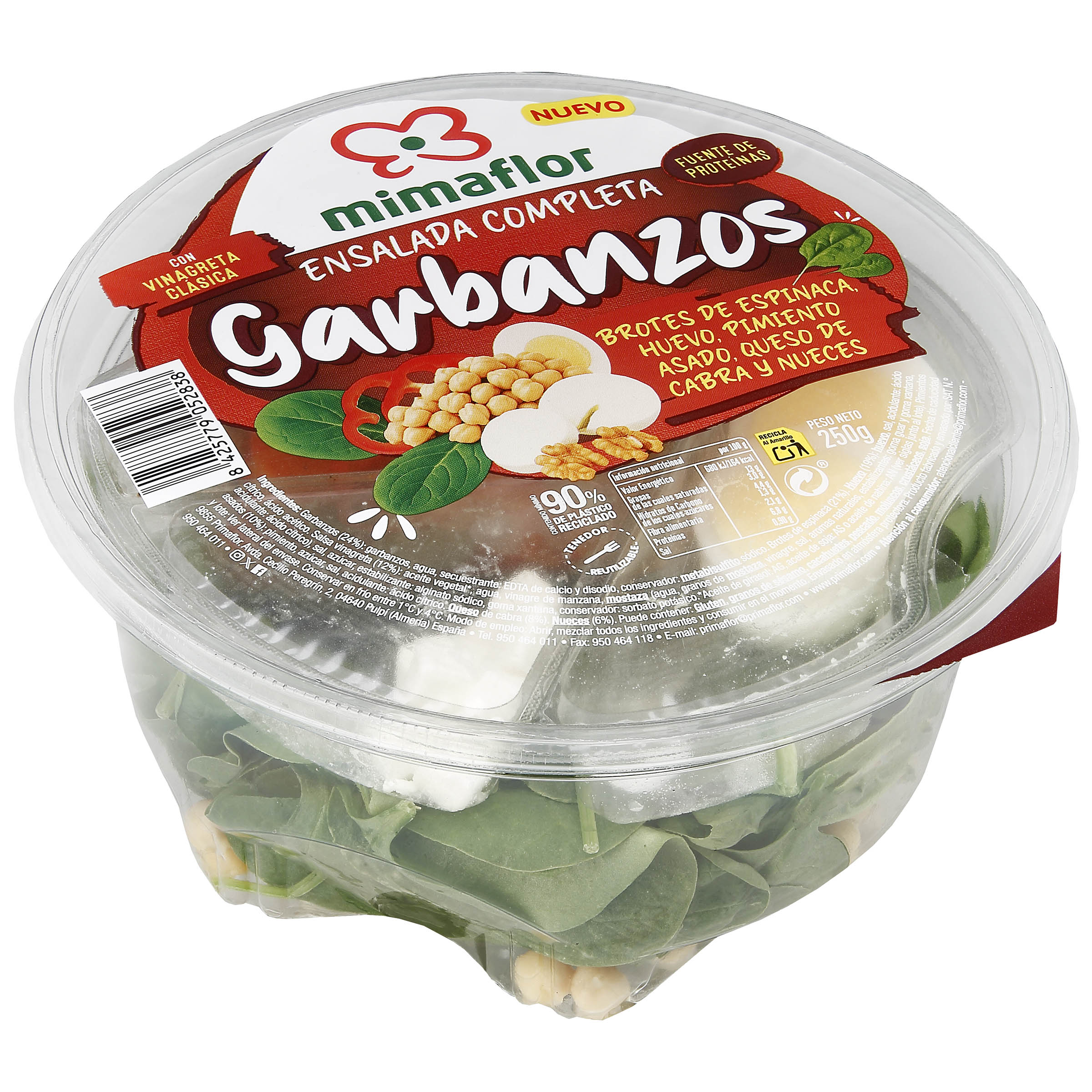 Ensalada completa con garbanzos Mimaflor 250g