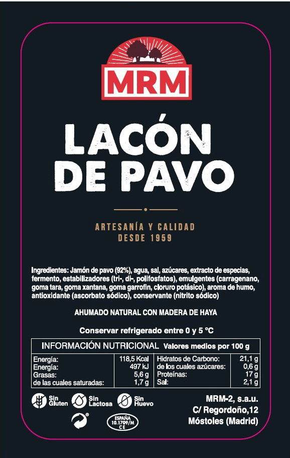 Lacón de pavo