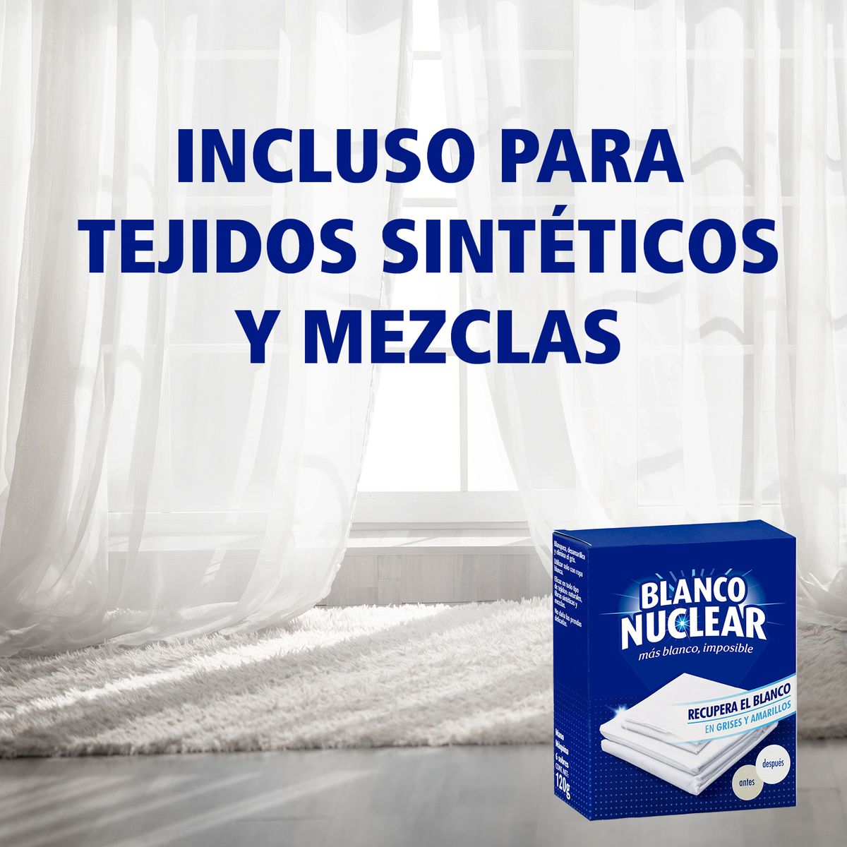 Detergente Blanco Nuclear 6 uds para lavar a mano o a maquina