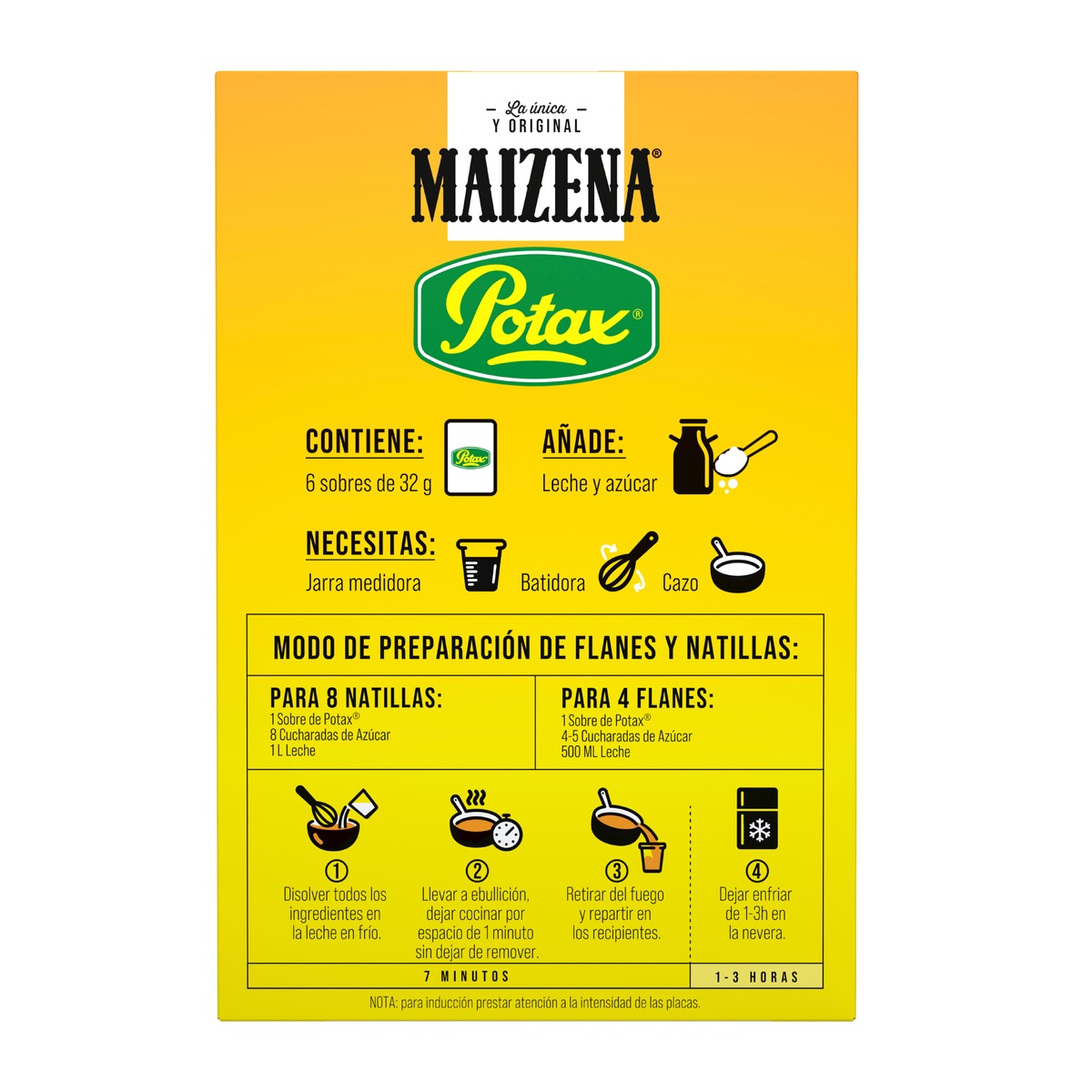 Flan Potax 192g 6 sobres vainilla 24 flanes