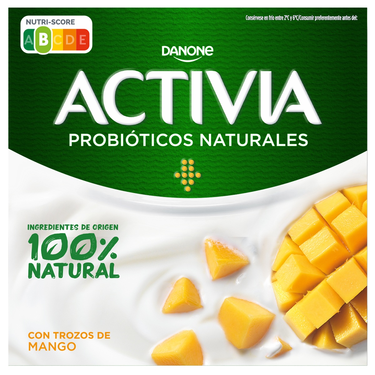 Bífidus Activia pack 4 mango