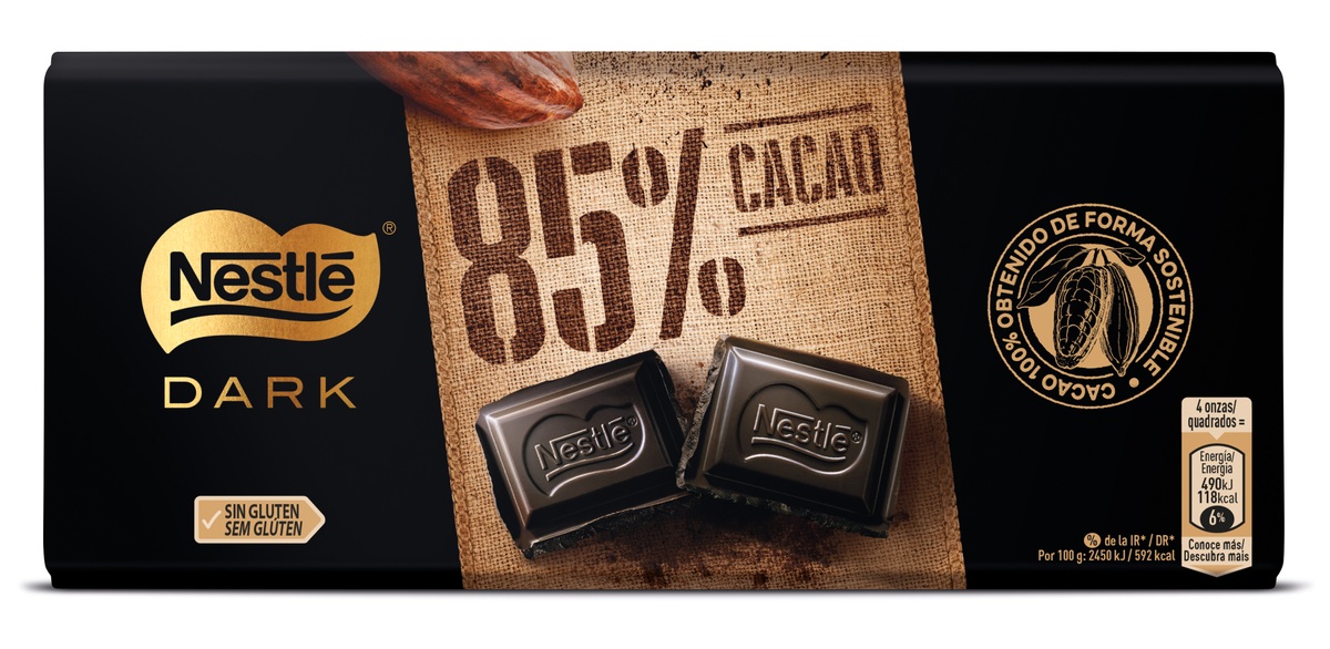 Chocolate negro 85% de cacao Nestlé 120g