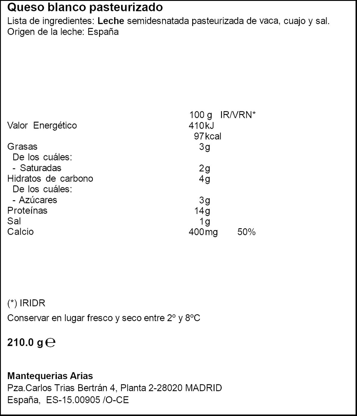 Queso fresco protein plus Burgo de Arias pack 3 uds de 70g