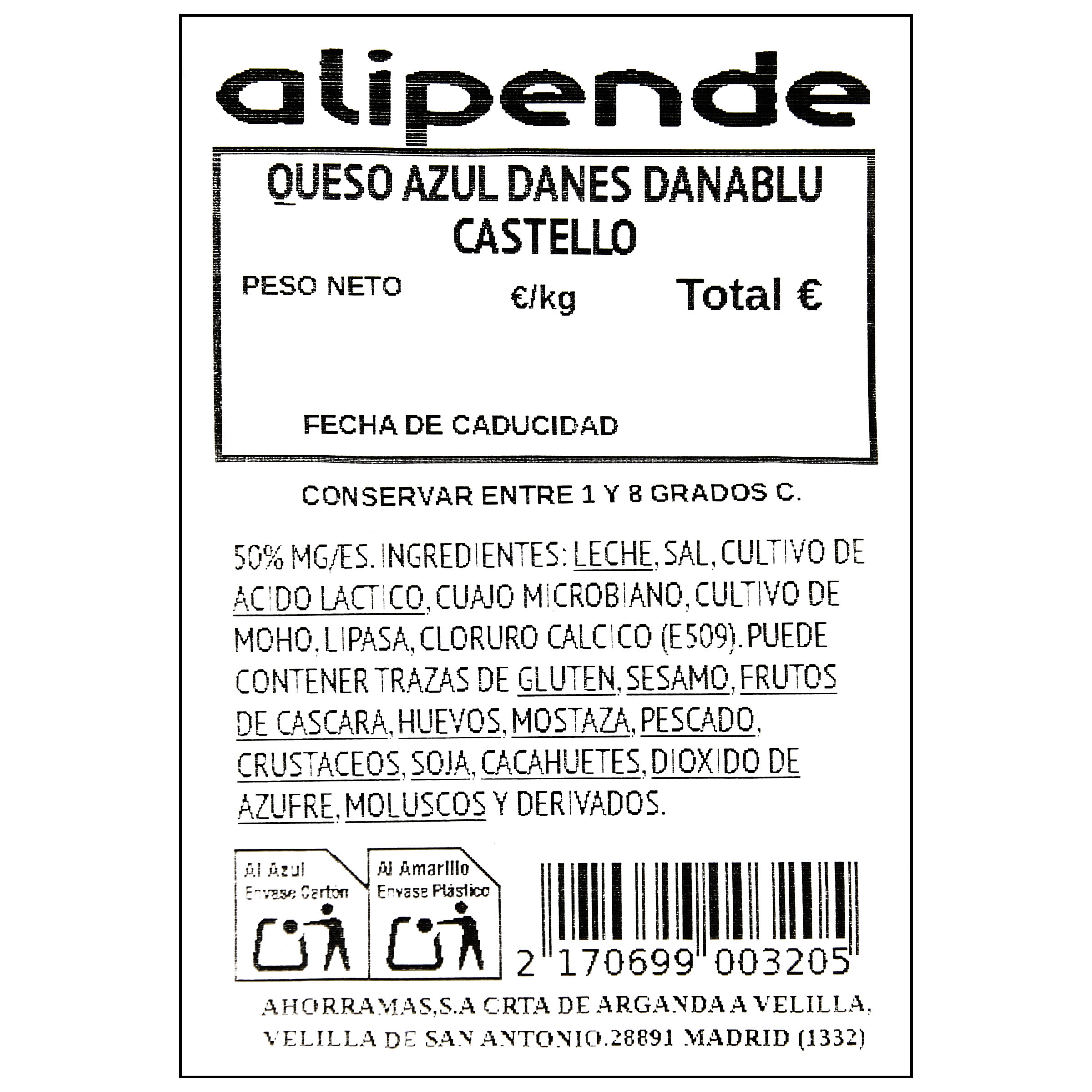 Queso azul Danablu Mammen 100gr