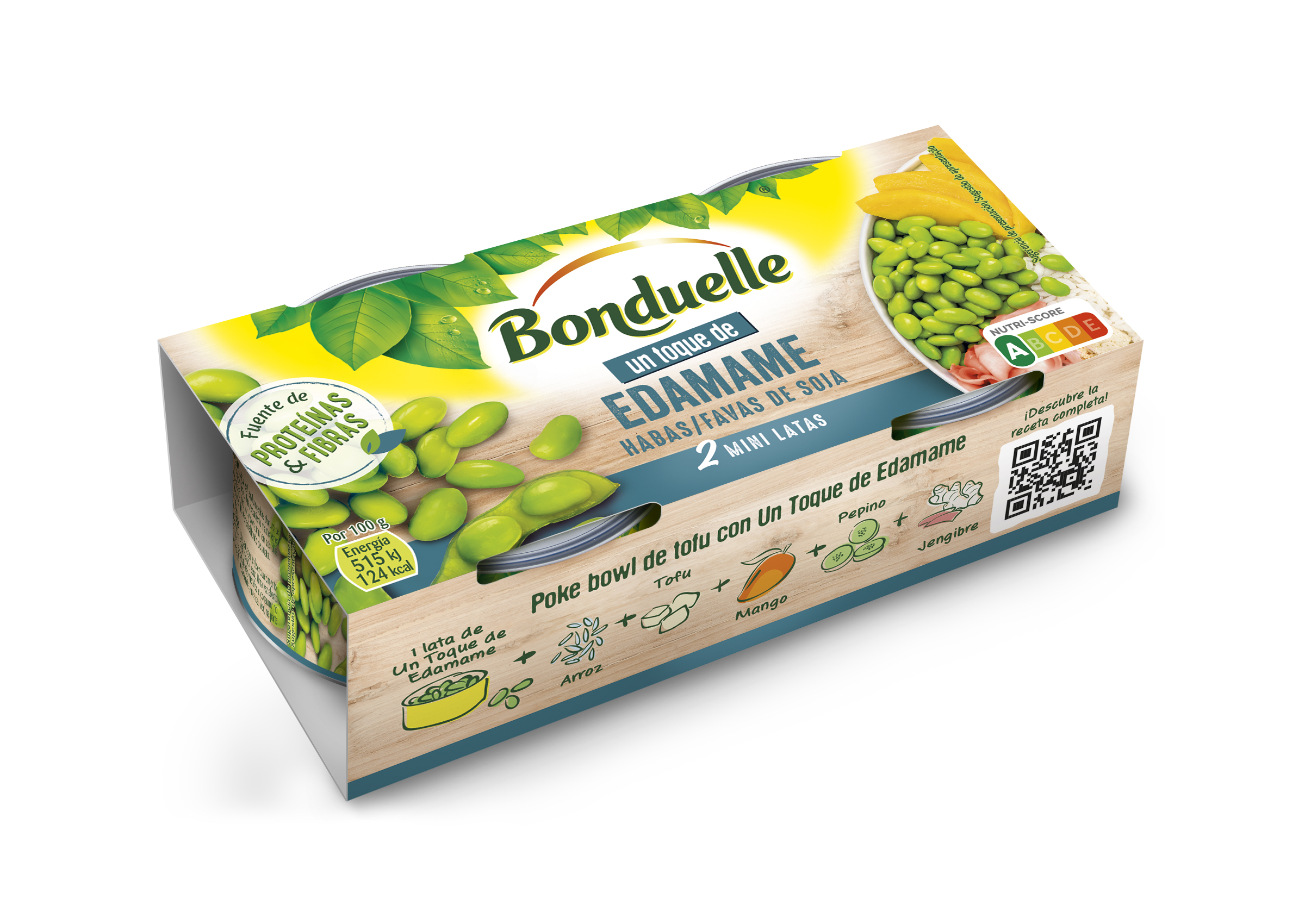 Edamame habas de soja Bonduelle pack 2