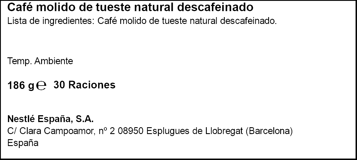 Cápsulas de café descafeinado espresso intenso intensidad 7 Dolce Gusto 30 cápsulas