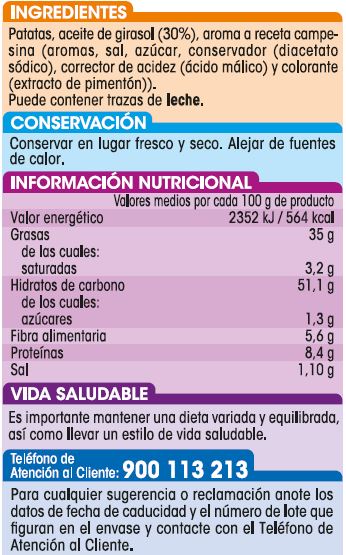 Patatas fritas Alipende 150g campesina
