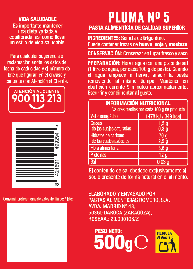 Pluma Alipende 500g nº5