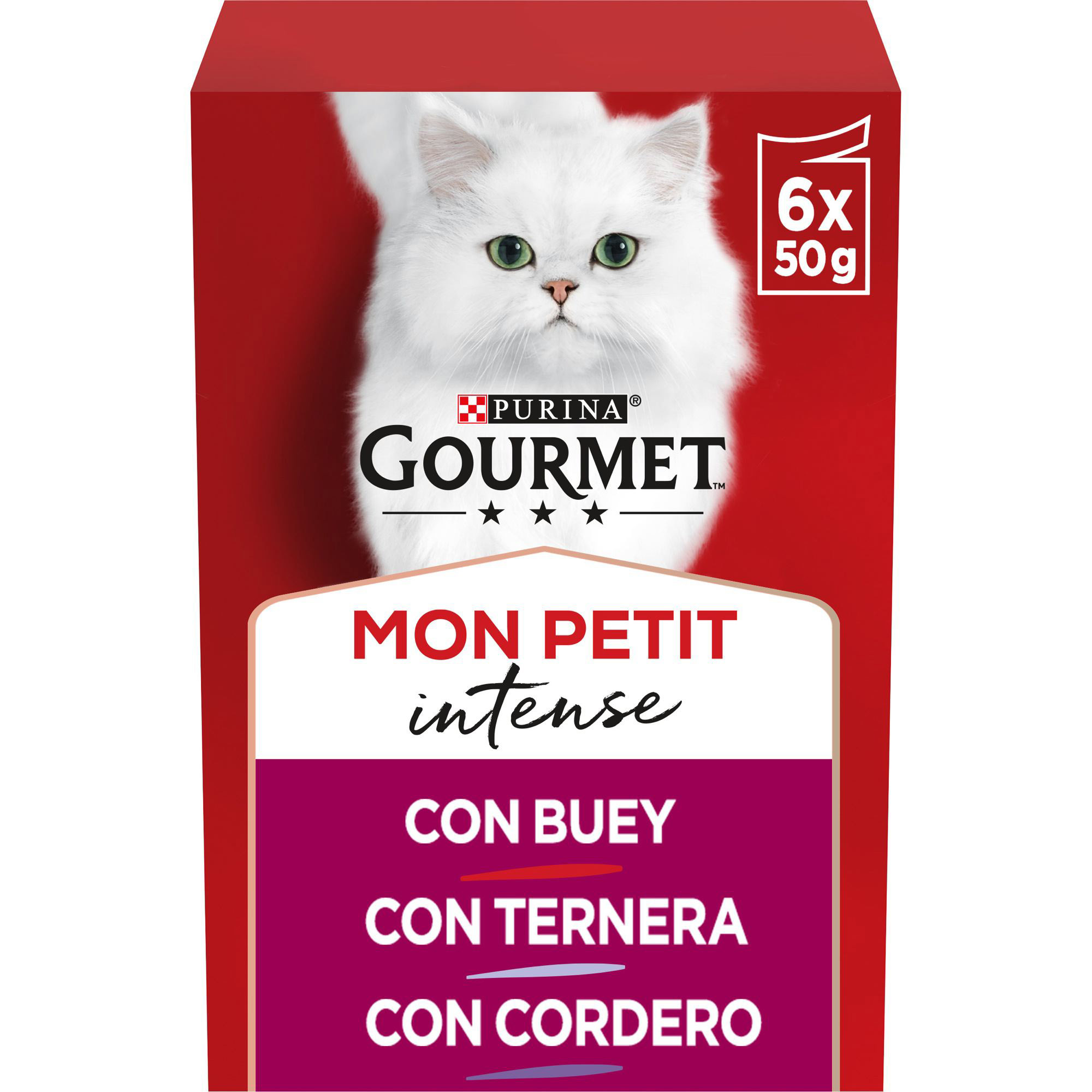 Comida húmeda gato Purina carne pack 6