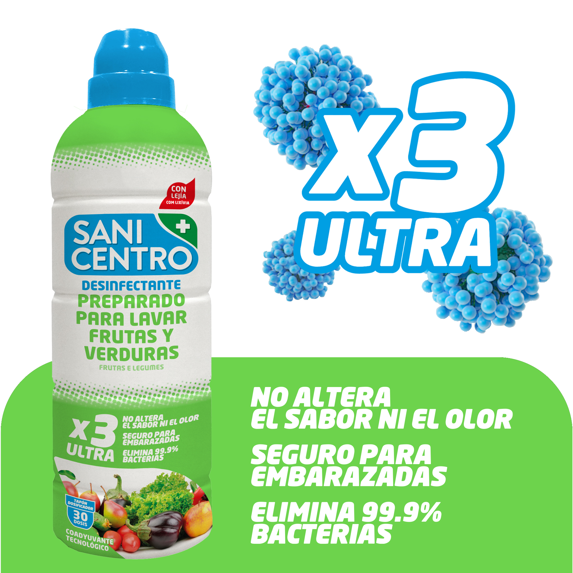 Desinfectante para lavar fruta-verdura Sanicentro 750ml