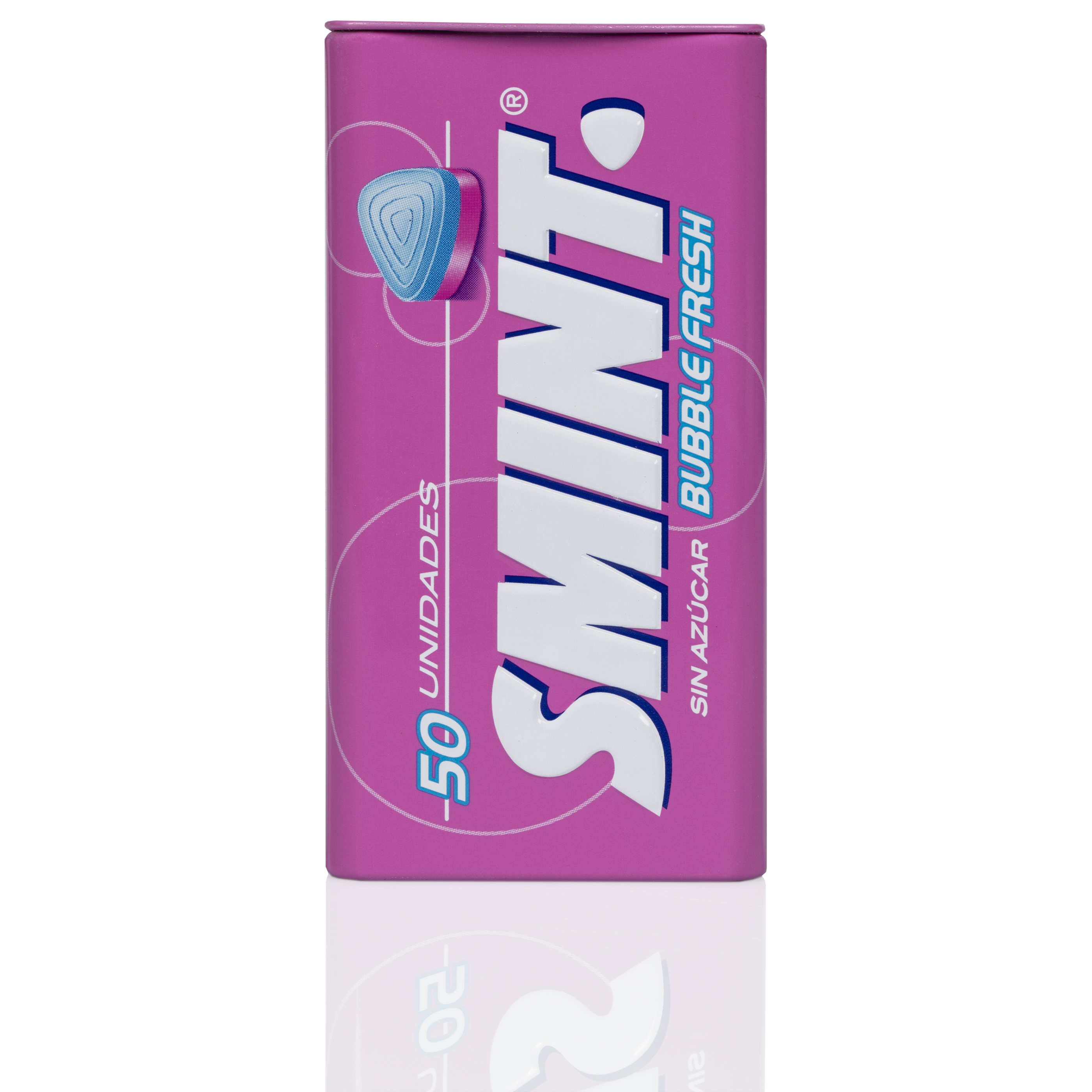 Caramelo bubble sin azúcar lata Smint 35g 50uds