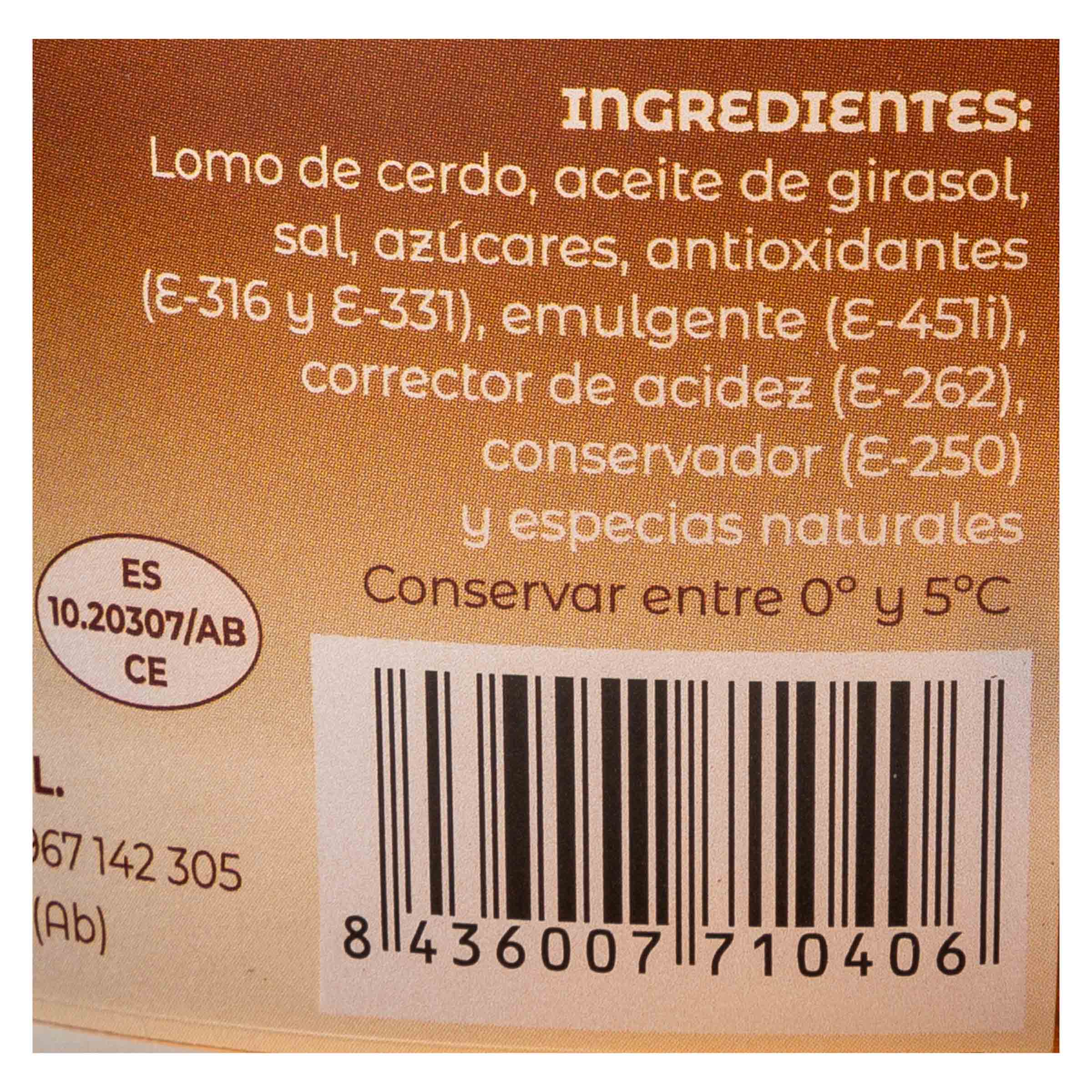 Lomo de orza en lonchas Arcos tarrina 250g
