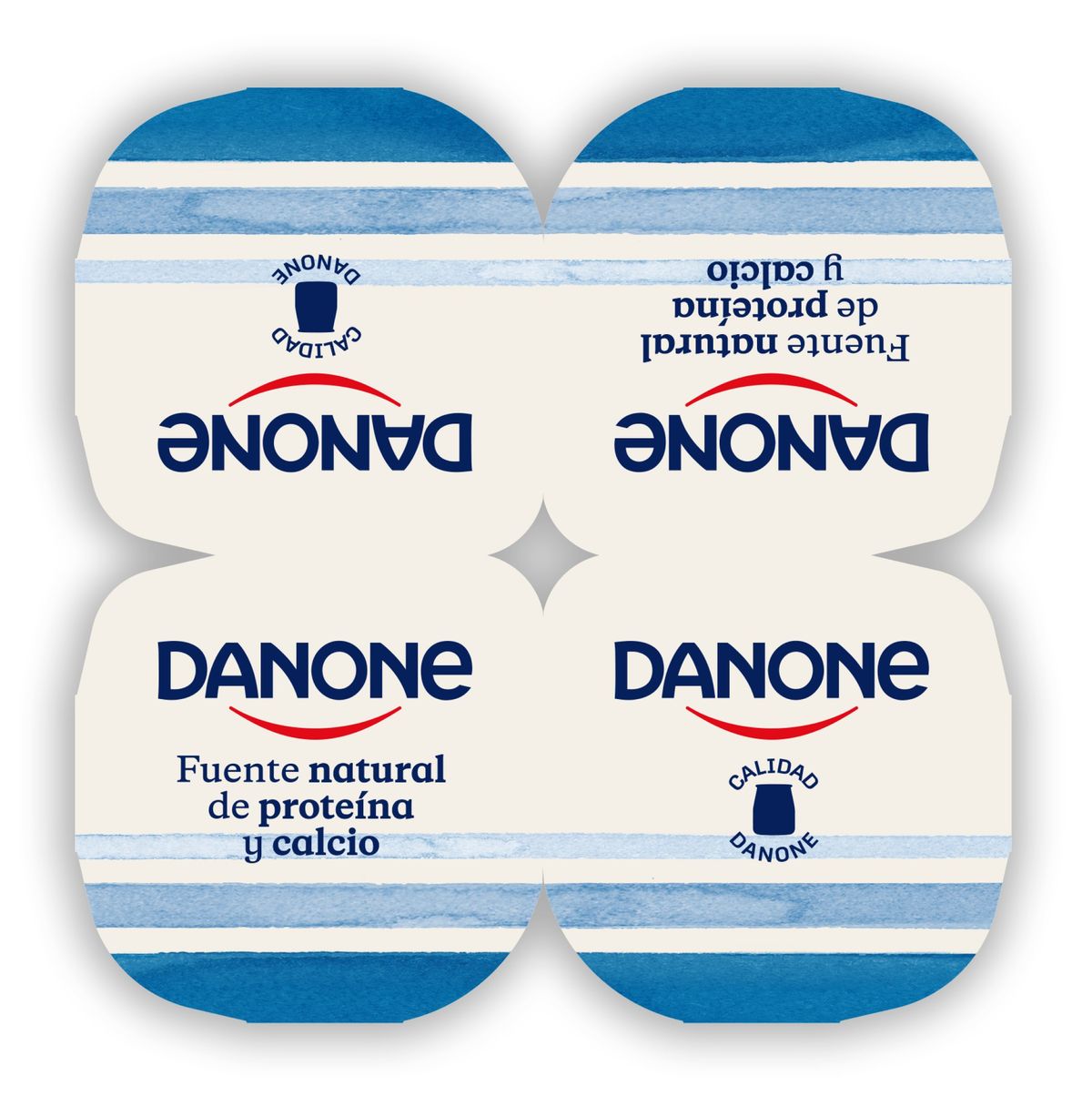 Yogur natural Danone pack 4