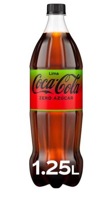 Refresco Zero Coca-Cola 1,25l lima