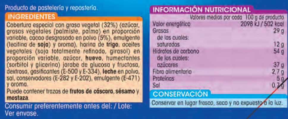 Mini discos Alipende 216g al cacao