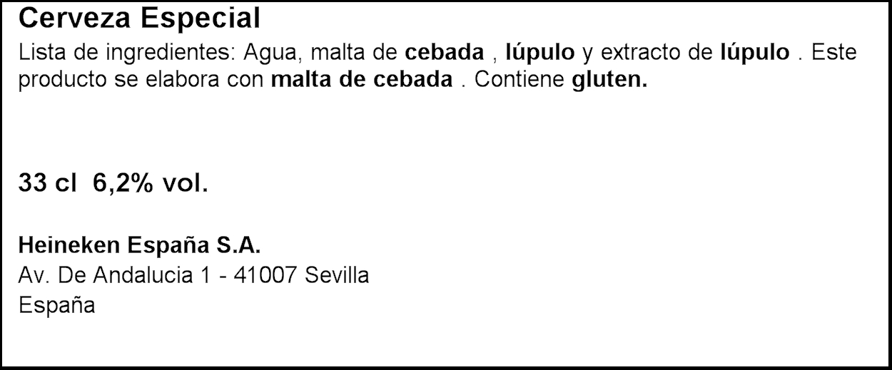 Cerveza rubia 18/70 lata 33cl