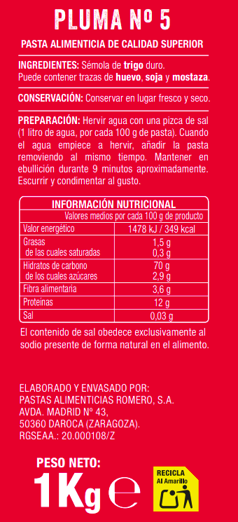 Pluma Alipende 1kg nº5