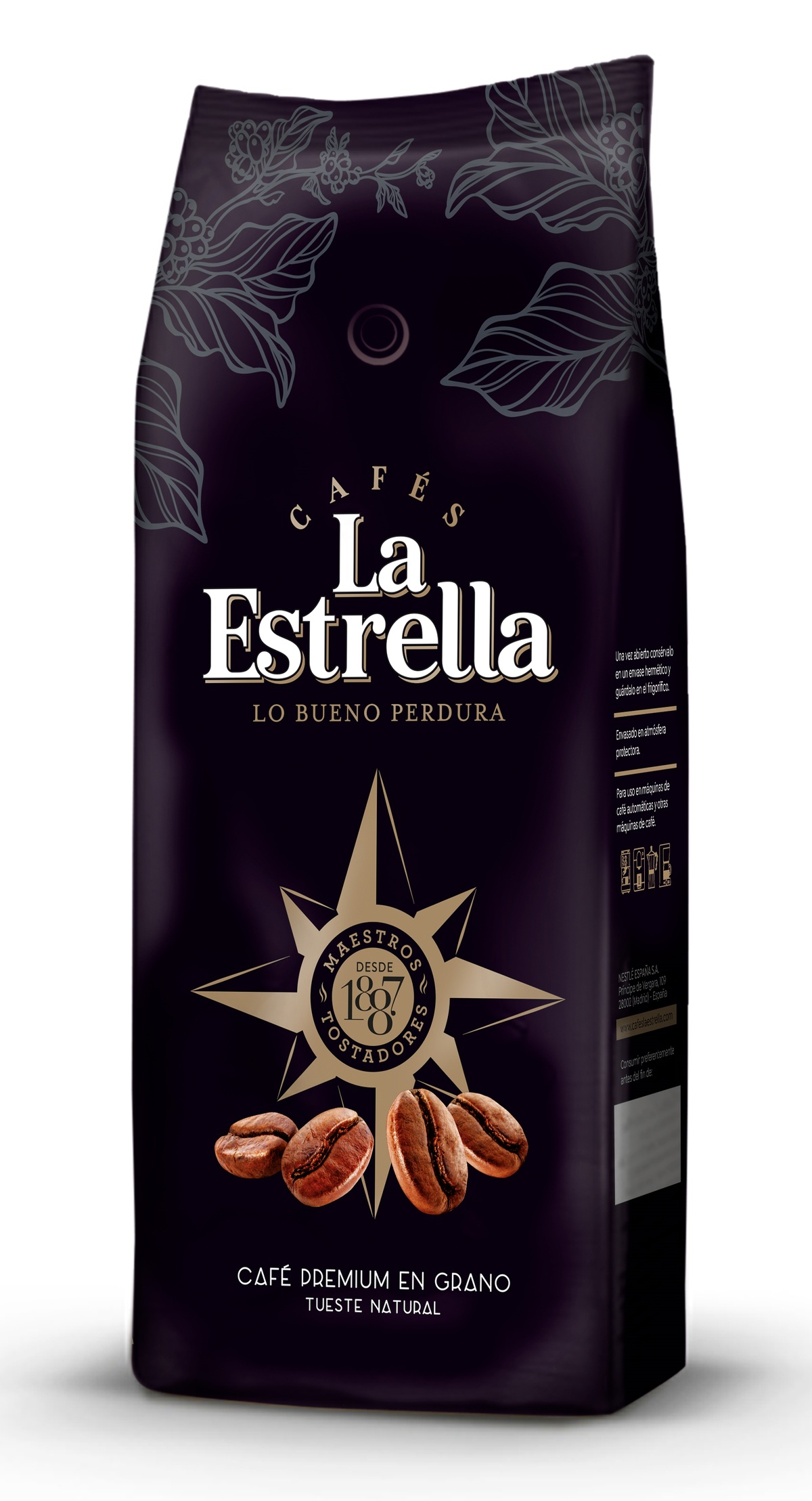 Café en grano premium La Estrella 500g
