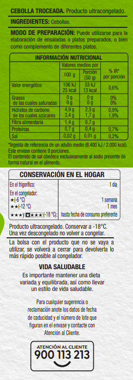 Cebolla Alipende 450g troceada