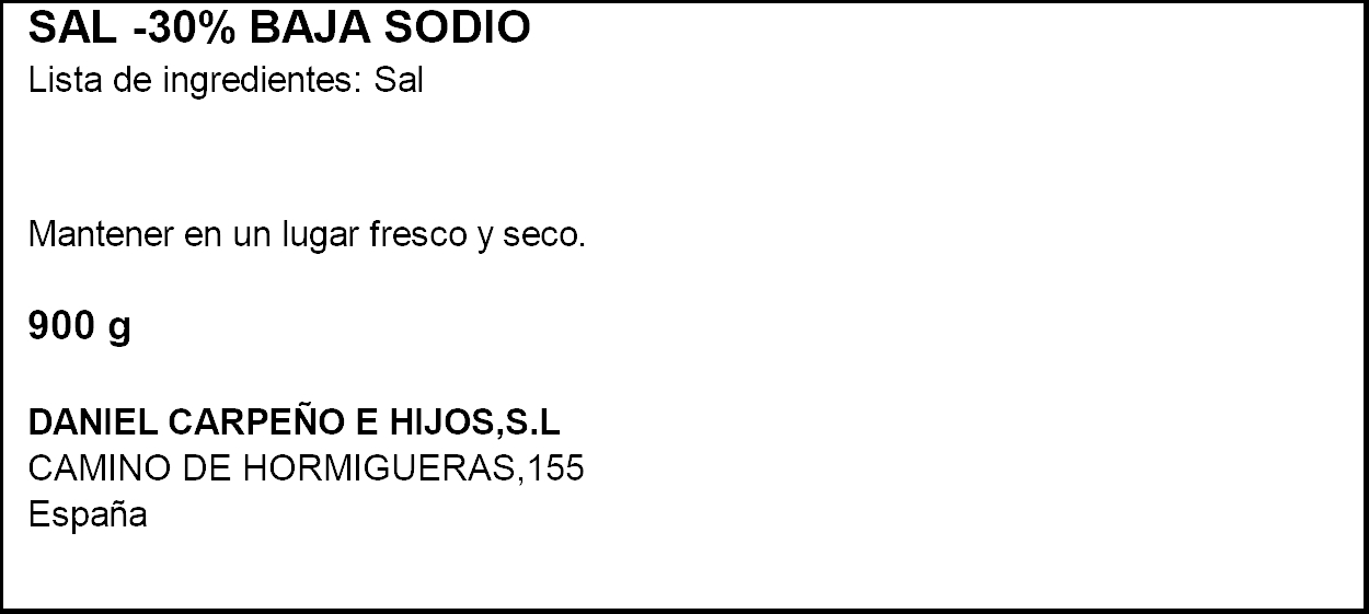 Sal con 30% menos de sodio Roca 900g
