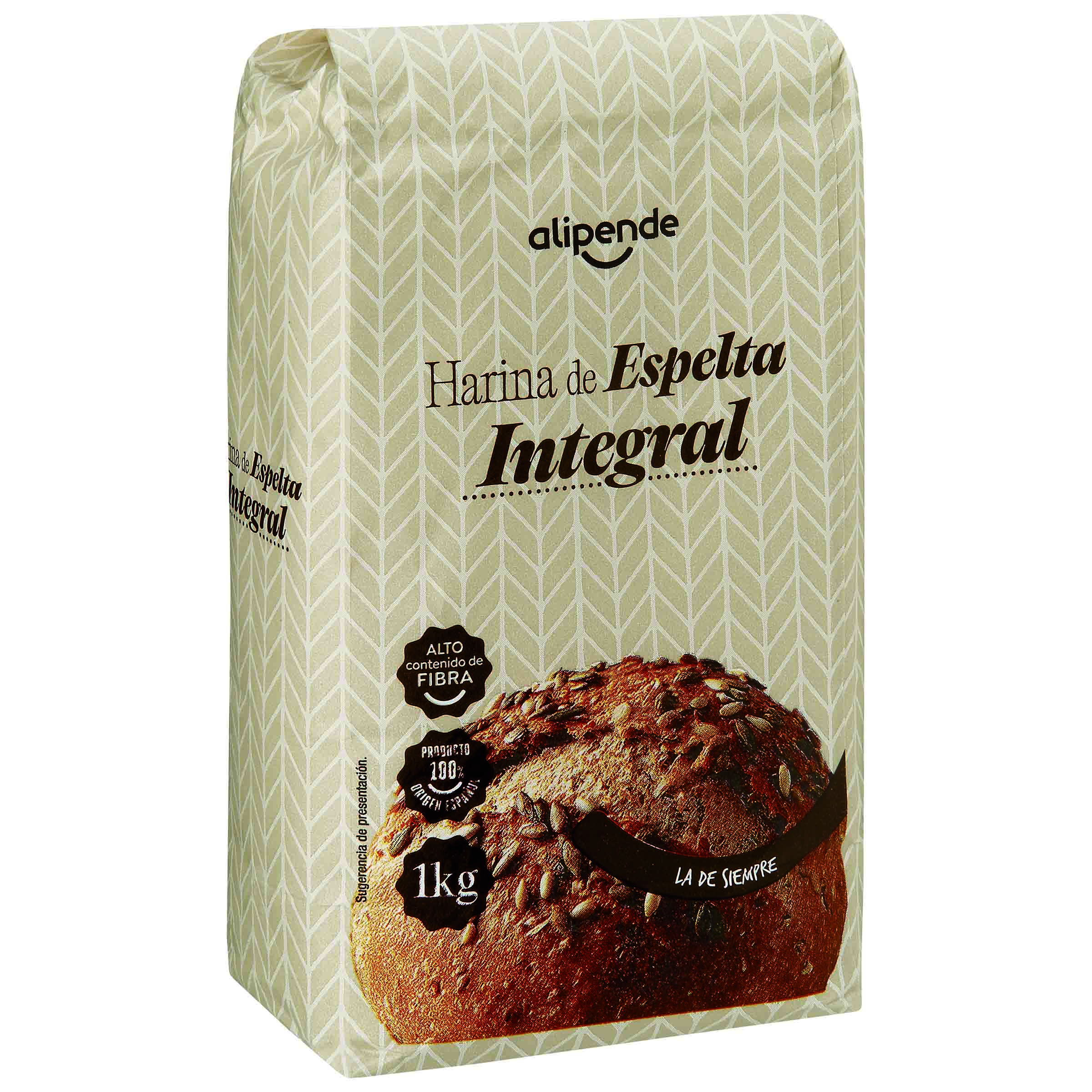 Harina espelta integral alto contenido de fibra Alipende 1kg
