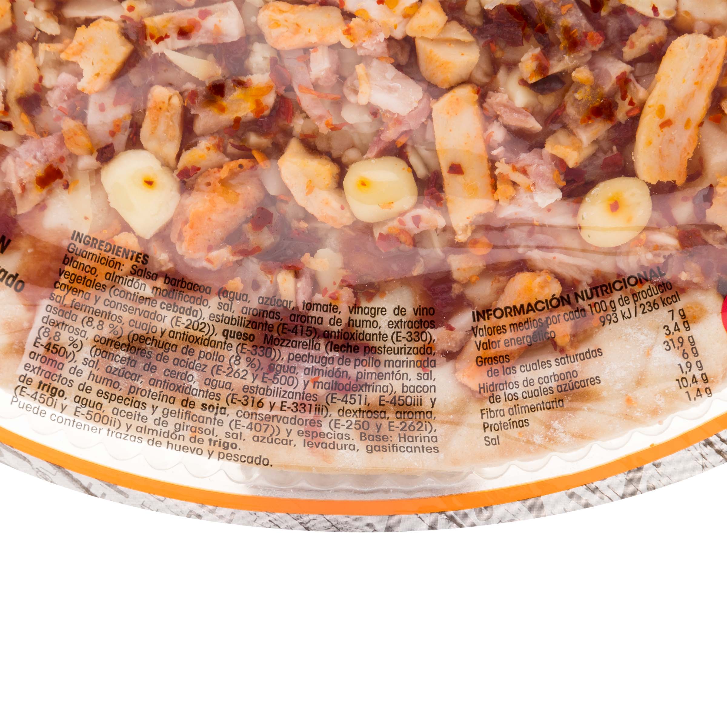 Pizza Alipende 400g pollo y bacon