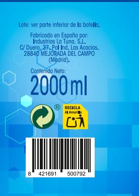 Agua desionizada Lanta 2l