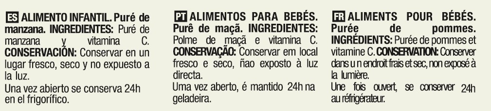 Compota de manzana Be Plus 4 Unidades