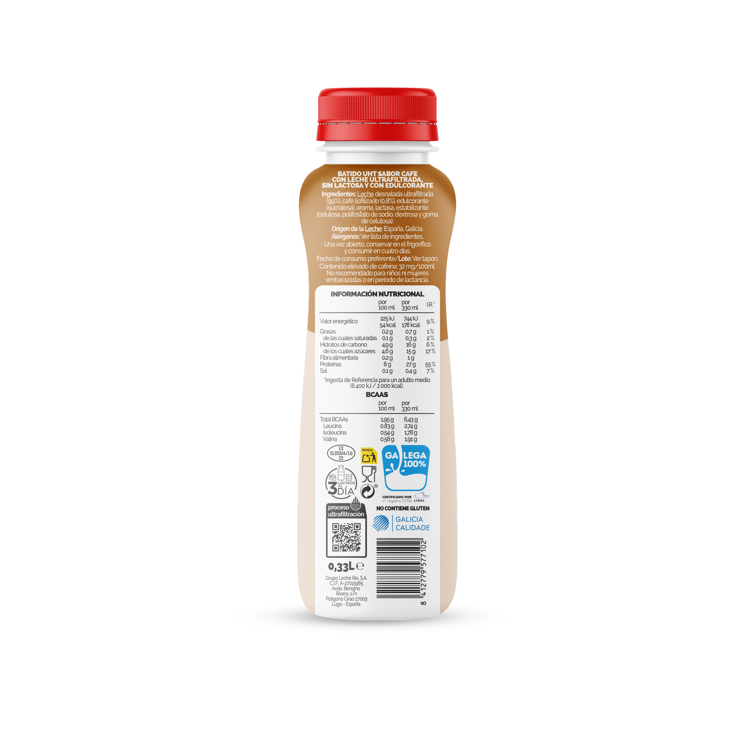 Batido pro Optimilk 330 ml sabor cafe