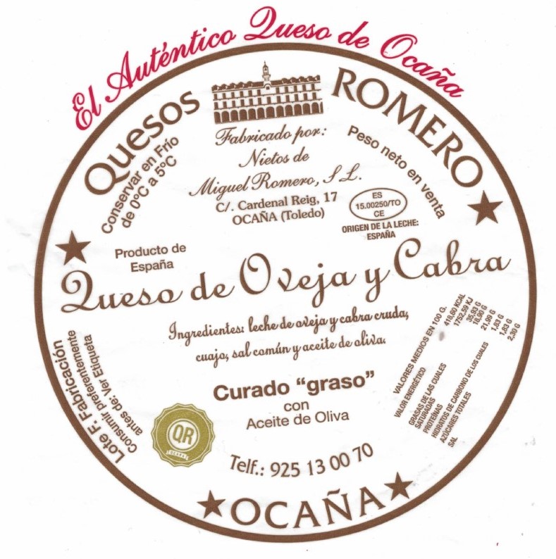 Queso curado en aceite Miguel Romero