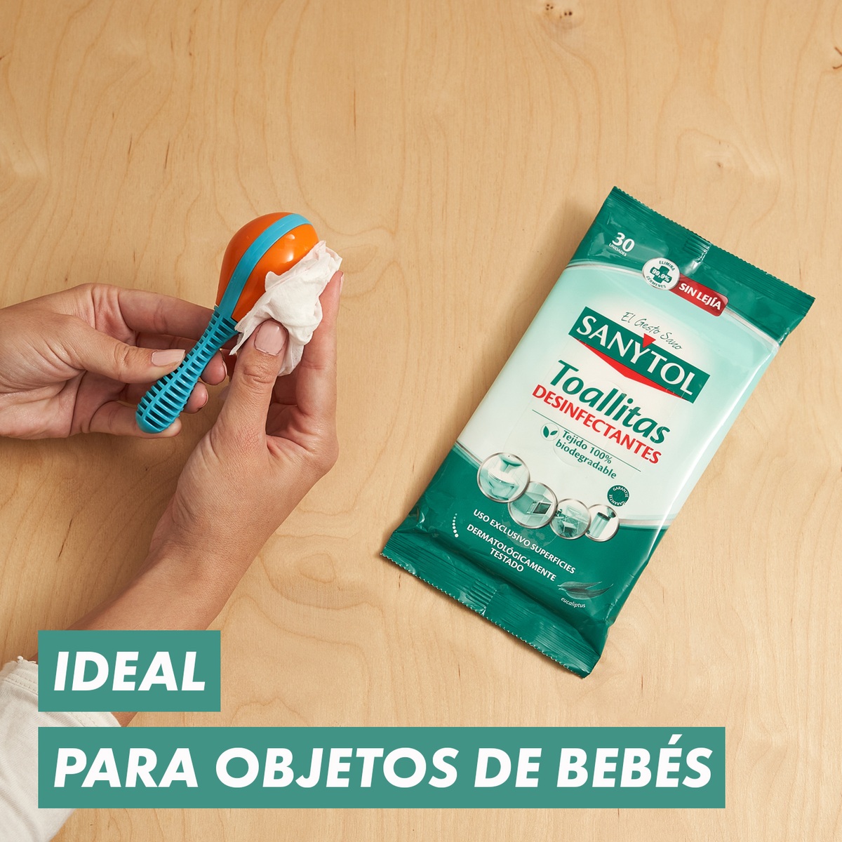 Toallitas desinfectantes Sanytol 30 uds