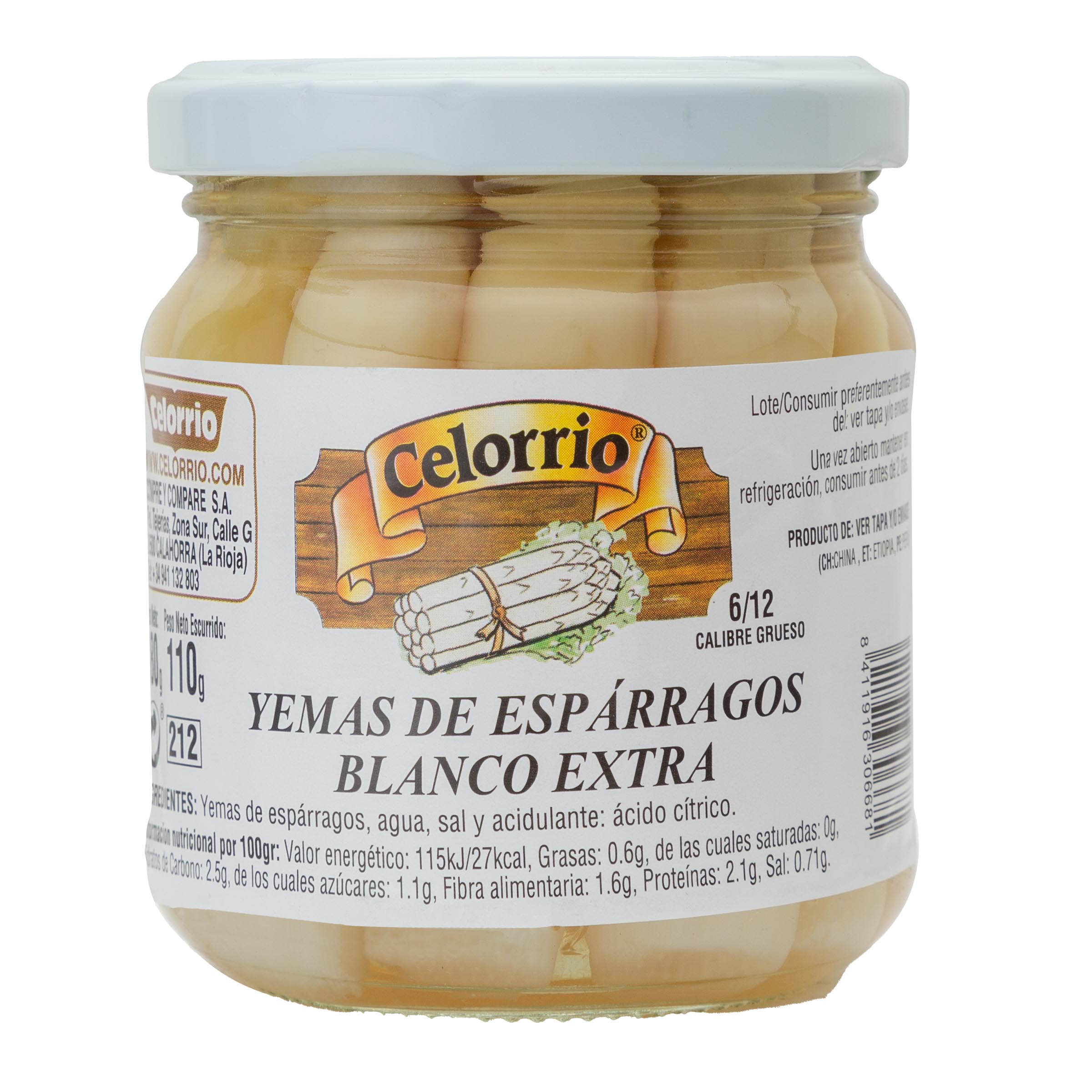 Yemas espárragos Celorrio 110g 6/12